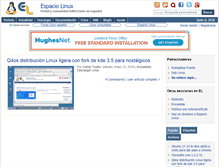 Tablet Screenshot of espaciolinux.com